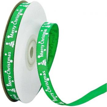 Rollo de Cinta para Decoración Artesanal Roja y Verde - 10 Rollos de 25 Yardas