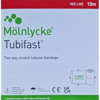 Mölnlycke TUBIFAST 2-Way Stretch 3,5 cm x 10 m rot 1 Stück