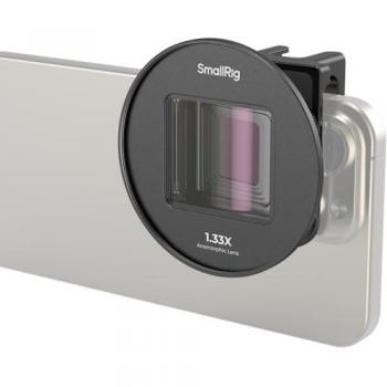 SmallRig 1.33x Anamorphic Phone Lens – T‑Mount for iPhone 16-13, Samsung S21/S22, Xiaomi 13