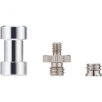 1/4 Inch & 3/8 Inch Tripod Screw to Light Stand Adapter