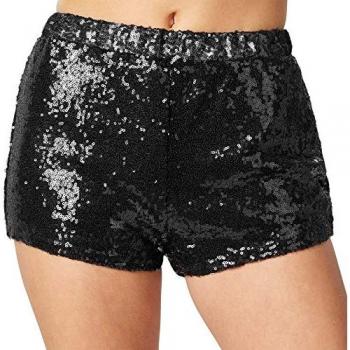 Tectake® Funkelnde Pailletten-Shorts