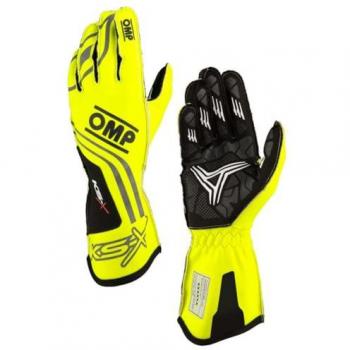Guantes OMP Karting FIA 8877-2022 Amarillo Fluo Talla S