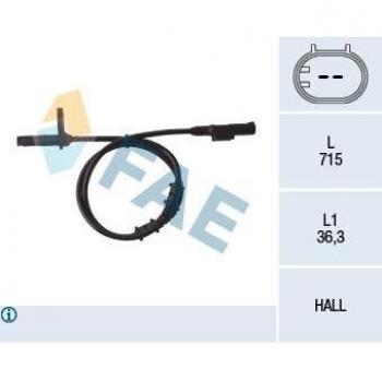 Sensor de ABS FAE 78107