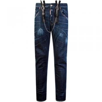 Dsquared2 Skater Denim with Belt - Dark Blue