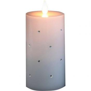 Warmweiße LED-Echtwachskerze von Konstsmide