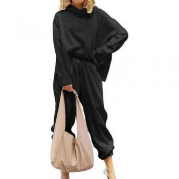 Skin-Friendly Long Sleeve Blouse and Ankle Banded Pants Set for Women