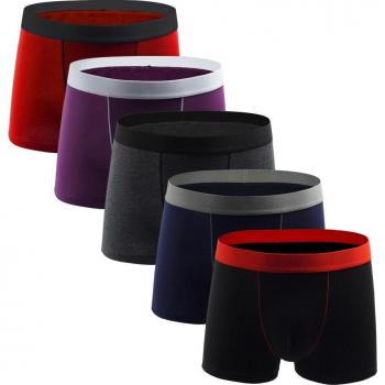 Ropa Interior Boxer para Hombre - Paquete de 5 Calzoncillos Transpirables
