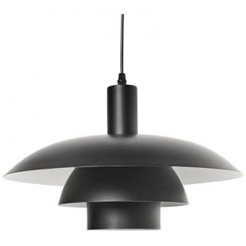 Lámpara Colgante Beliani Hilba 3‑Nivel Negro Vintage