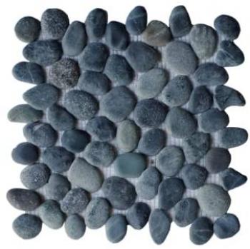 Carrelage Galet Gris Anthracite – Kit 11 Dalles 30×30 cm
