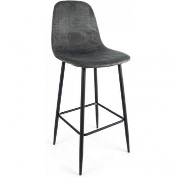 Bar Stool Velluto Nero 46x39x103