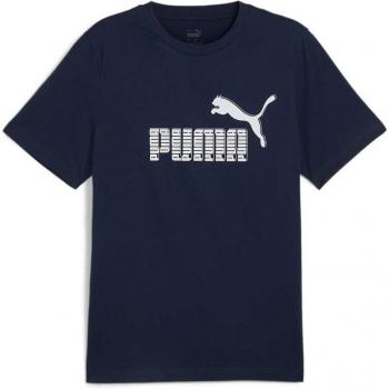Puma Manga Corta Azul Marino S – Estilo Gráfico