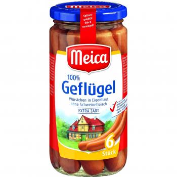 Meica Geflügel-Würstchen extra zart, 6 Stück, 380 g