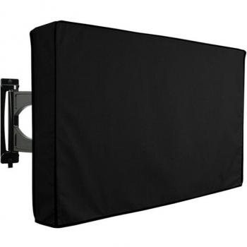 TV-Abdeckung für den Außenbereich, LCD/LED, wasserdicht und wetterfest (Schwarz)