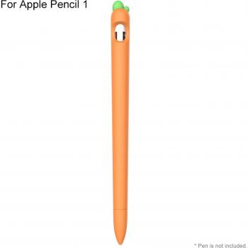 Silicone Stylus Pen Case with Carrot Design for Apple Pencil 1/2