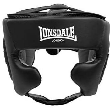 Lonsdale Stanford bokserski šlem crno-bijeli S-M