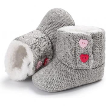 Cozy Knit Snow Boots for Infants