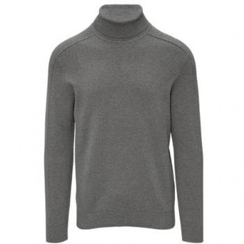 S.Oliver Strickpullover mit Rollkragen in Grau/Schwarz