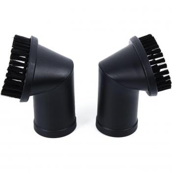 2 Pcs 35mm Round Dust Brush Head Kit for Vacuum Cleaner
