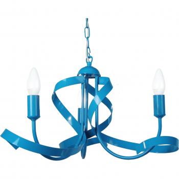 Tósel Monaco Candelabro Decorativo de Brazo Azul 52x70 cm