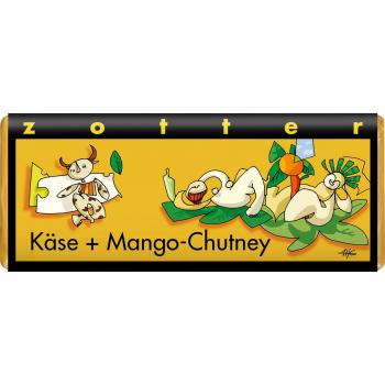 Cioccolato al Latte con Formaggio e Chutney di Mango - Zotter
