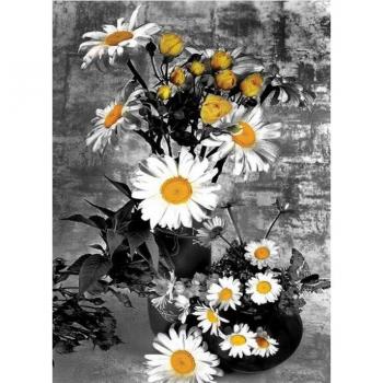 Art Diamant 5D Autocollant Floral Marguerite Création Personnalisée 20x30cm
