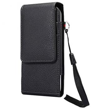 Funda Cinturón con Tarjetero y Clip Giratorio 360 de Piel Sintética Premium para ZTE Nubia Red Magic 5S (2020) - Negra