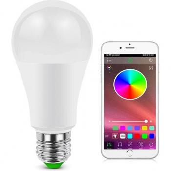 Smart RGB LED Bulb with Bluetooth Remote Control