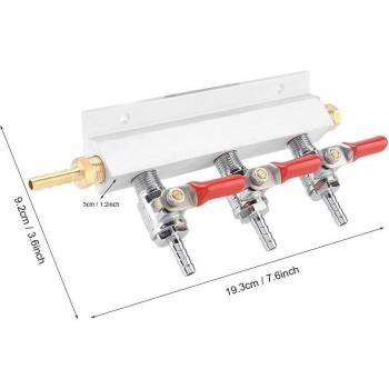 4-Wege Gasverteiler für Kegerator