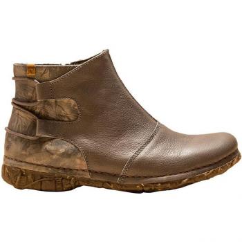 El Naturalista Damen-Botines Angkor N917 Leder Reißverschluss Braun