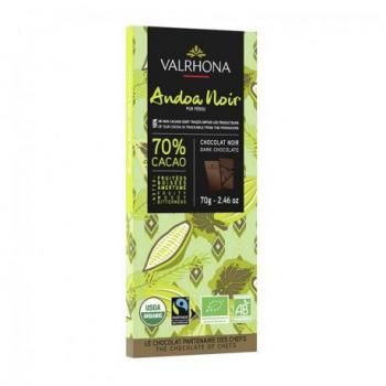 Valrhona Andoa Noire Couverture Schokolade 70 % Kakao BIO – 70 g