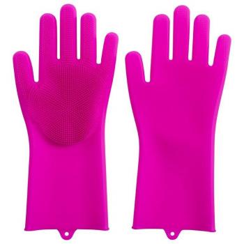Cleaning Gloves with Built-in Brush