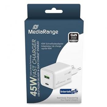 MediaRange 45W Schnellladegerät USB-A und USB-C