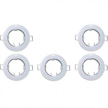 Porta Faretto Supporto Per Faretti Lampade GU10 A LED LIFE Bianco Foro 60 Mm
