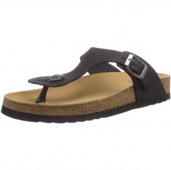 Scholl Evis Oiled Black Infradito Uomo Tecnologia Bioprint Colore Nero Taglio 40