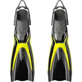 Tusa - Aletas Hyflex Switch SF0104, tamaño Medium, color Fluorescent Yellow