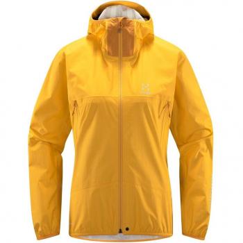 Chaqueta fina con capucha Haglöfs L.I.M Proof amarilla mujer - M
