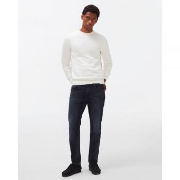 Jeans rectos de hombre 7 For All Mankind en color negro, tiro medio