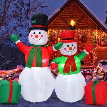 7.5 ft. Inflatable Snowman Christmas Decor