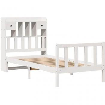 Letto Biblioteca 90x190cm bianco (senza materasso)