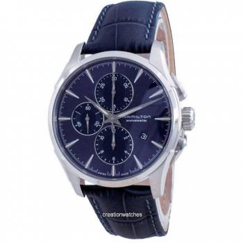 Orologio da uomo Hamilton Jazzmaster Chrono automatico H32586641 100M blu