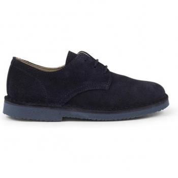 Zapatos de cordones de niño de piel serraje Pisamonas