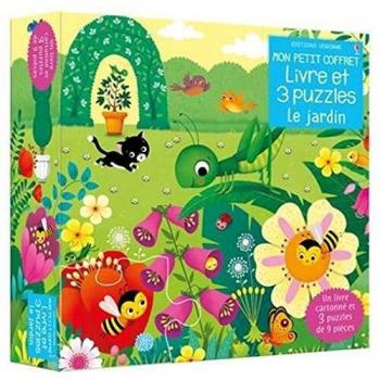 Le jardin - Mon petit coffret livre et 3 puzzles