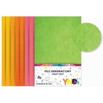 Bastelfilz Interdruk A4 Fluo 8 Blatt