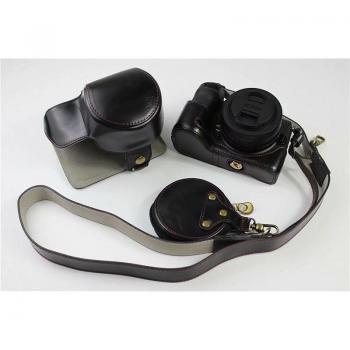 Housse en cuir PU pour Nikon Z50, protection avec ouverture pour batterie