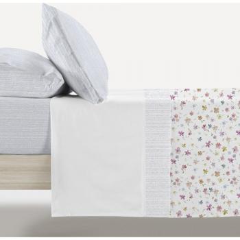 Manterol Casa - Juego de sábanas algodón estampado decora floral