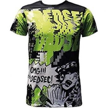 Camiseta Verde Ácido Watch Dogs 2 Talla XL