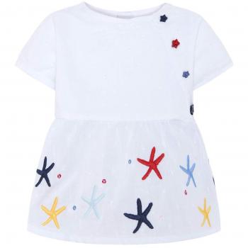 Tuc Tuc Camisa Popelín Niña Arrecife de Coral - Camiseta para Bebés - Talla 3M