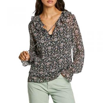 Pepe Jeans para mujer. PL304939 Blusa Peggy negro (L)