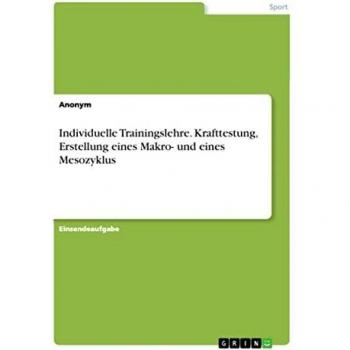 Individuelle Trainingslehre. Krafttestung, Erstellung eines Makro- und eines Mesozyklus