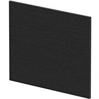 Square MFC Reversible Shower Bath - Woodgrain Charcoal Black 700mm